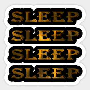 Elegant sleeping design Sticker